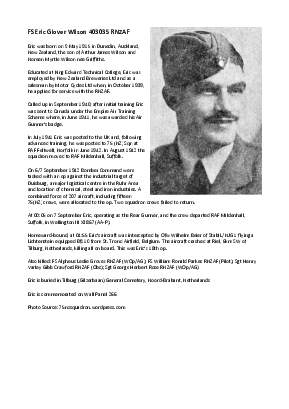 A preview of a PDF biography for Wilson, Eric Glover